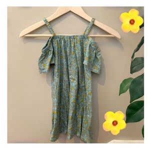 Floral Cold-shoulder dress